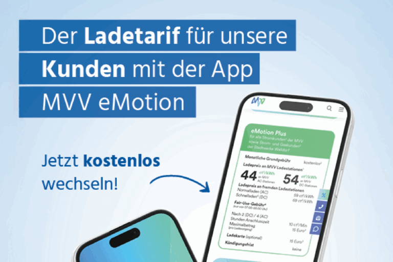 Mockup von einem Handy, auf dem die App zu sehen ist.