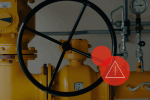 Detail von Gasleitung